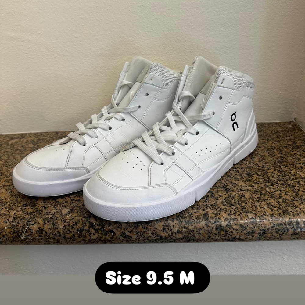 On Running Men's White High-Top Sneakers